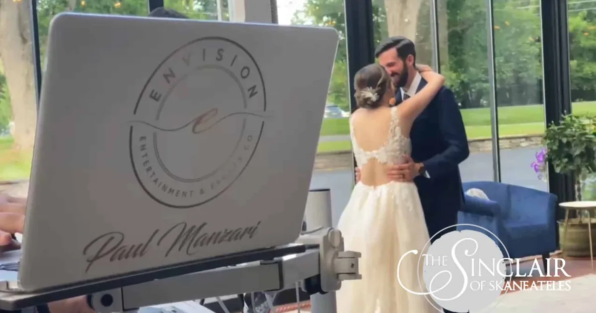 Sarah and Dan at their wedding at The Sinclair of Skaneateles