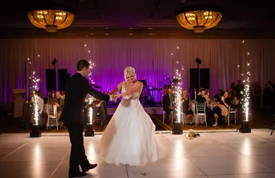 Chloe and Austin at their wedding at Turning Stone Resort
