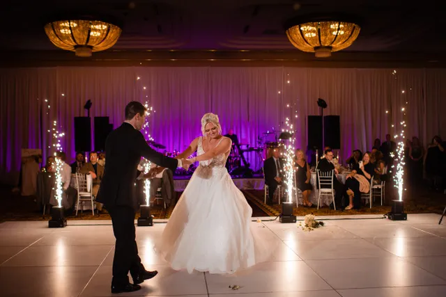 Chloe and Austin at their wedding at Turning Stone Resort