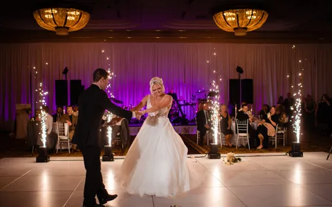 Chloe and Austin at their wedding at Turning Stone Resort