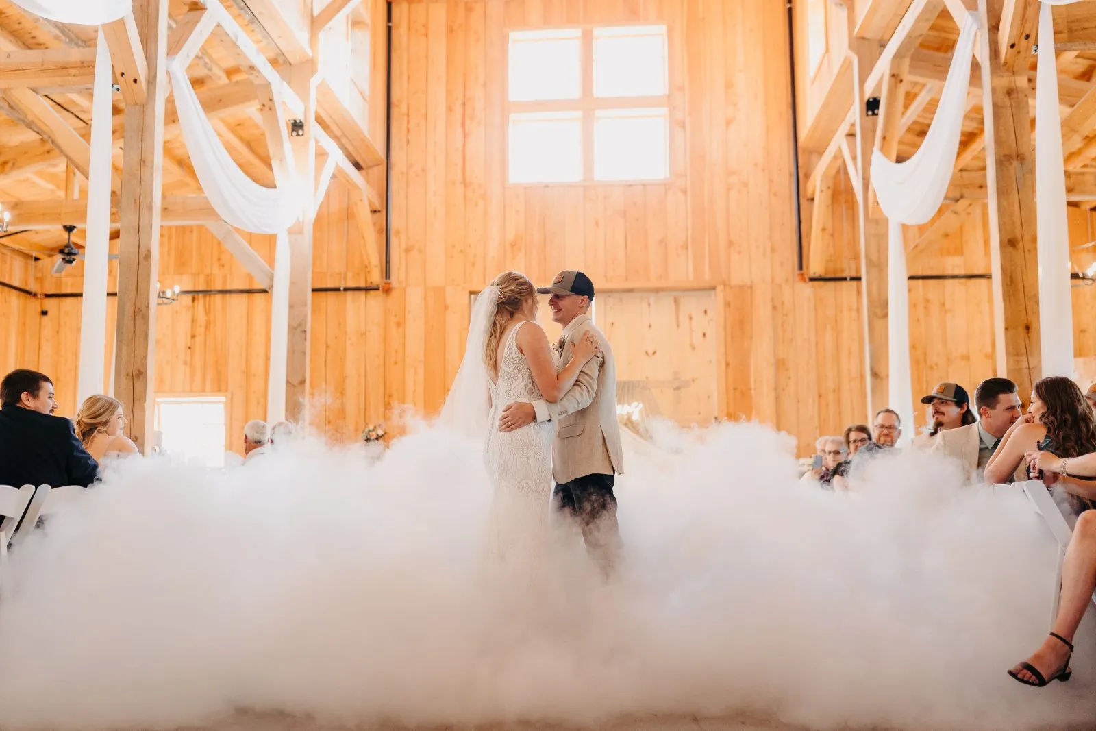 Hanna and Brian at their Dutch Harvest Farm wedding in Lansing NY