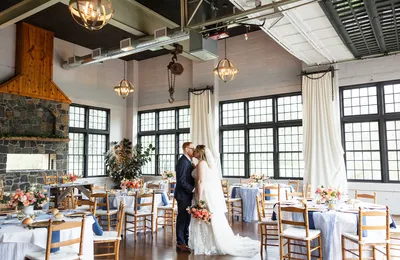 Megan and Kyle at their wedding at The Sinclair of Skaneateles