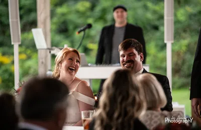 Wedding DJ performing at an event