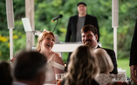 Wedding DJ performing at an event