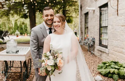 Molly and Charlie at their wedding at The Sinclair of Skaneateles