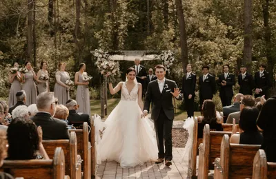 Gabrielle and Justin at their wedding at The Sinclair of Skaneateles