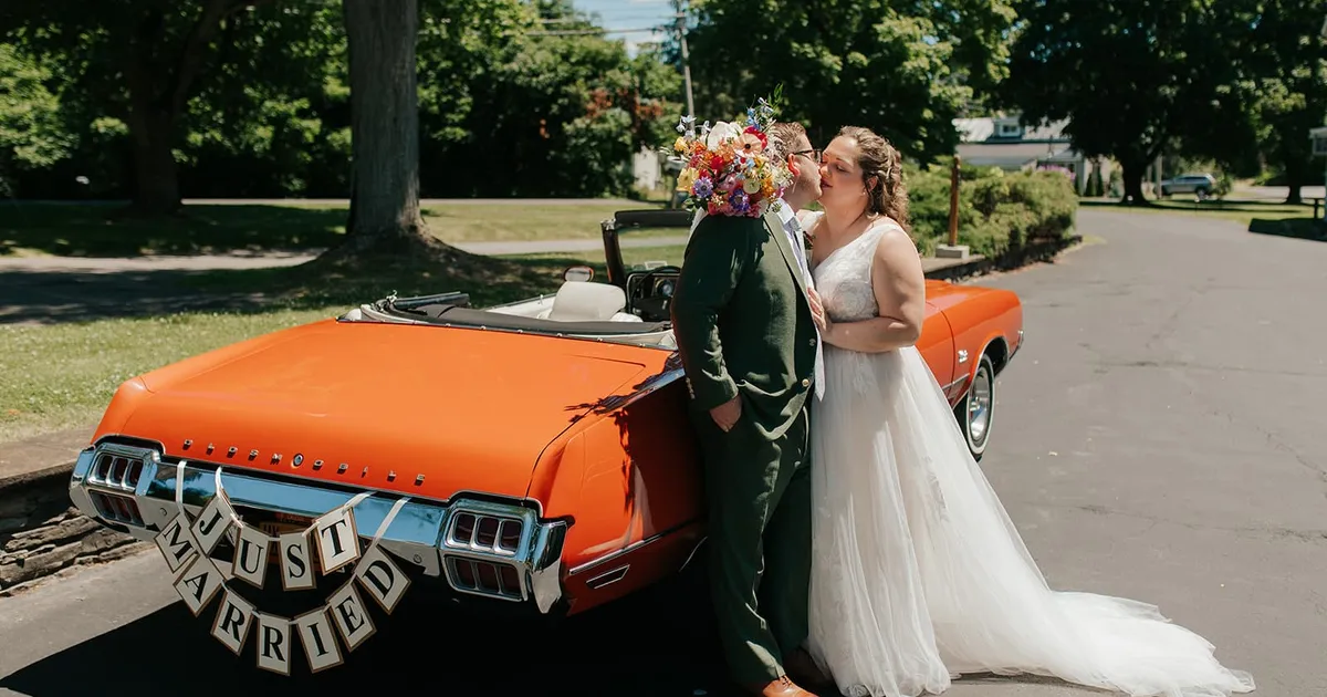 Katelyn and Eric at their wedding at The Sinclair of Skaneateles