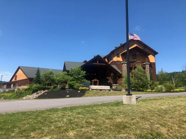 Kira and Nick at their Hope Lake Lodge wedding at Greek Peak in Cortland NY
