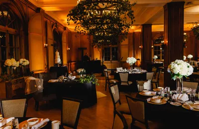 Wedding reception lighting