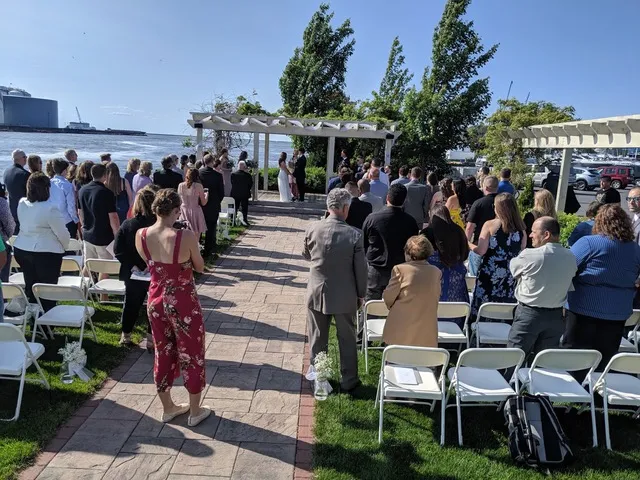 Tiffany and Matt at their wedding at Alexandria's in Oswego